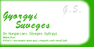 gyorgyi suveges business card